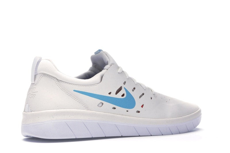 Nike SB Nyjah Summit White Light Blue Fury
