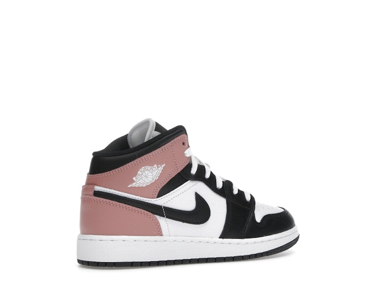 Jordan 1 Mid White Rust Pink Black (GS)