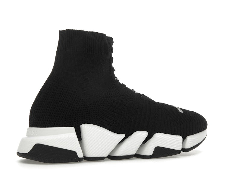 Balenciaga Speed 2.0 Lace Up Black White