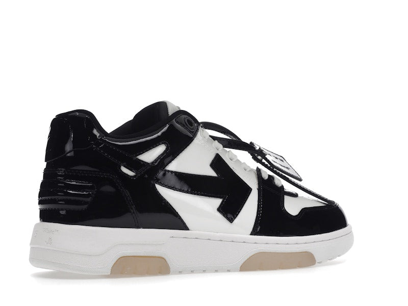 OFF-WHITE Out Of Office OOO Low Tops Patent Black White