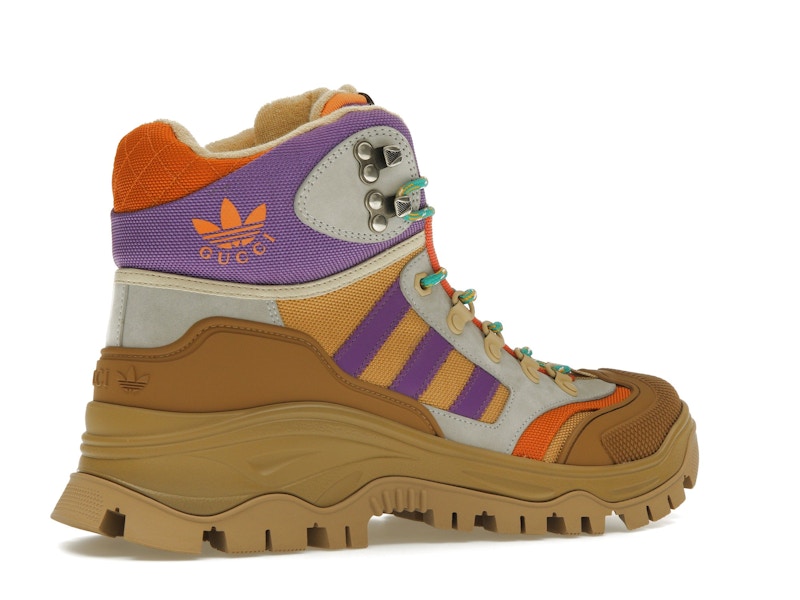 Gucci x Adidas Laced Up Boots Brown Purple (Women's)