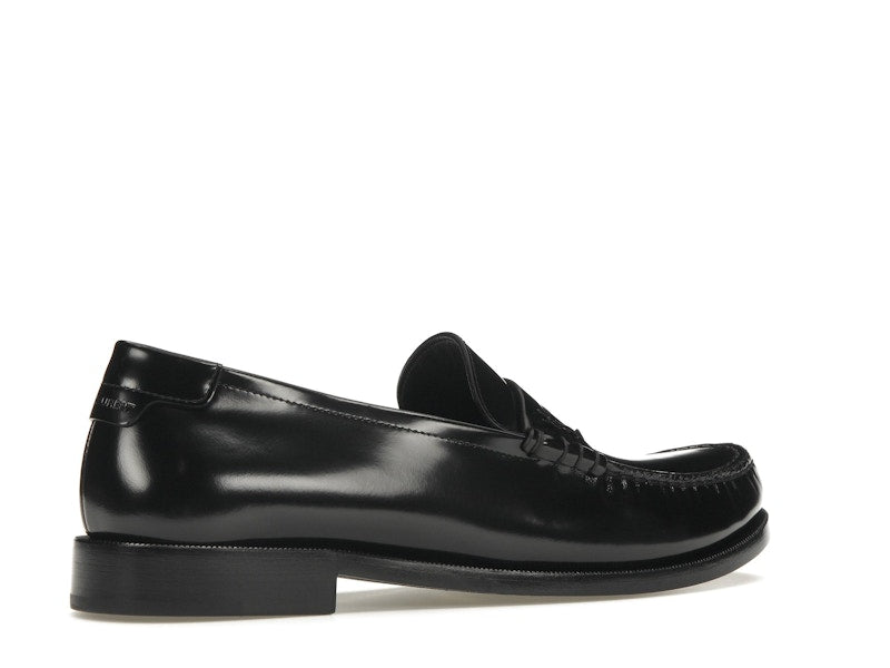 Saint Laurent Le Loafer Penny Slippers Black Leather