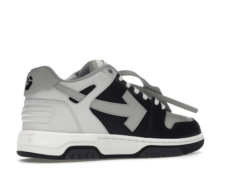 OFF-WHITE Out Of Office OOO Low Tops Light Grey Black