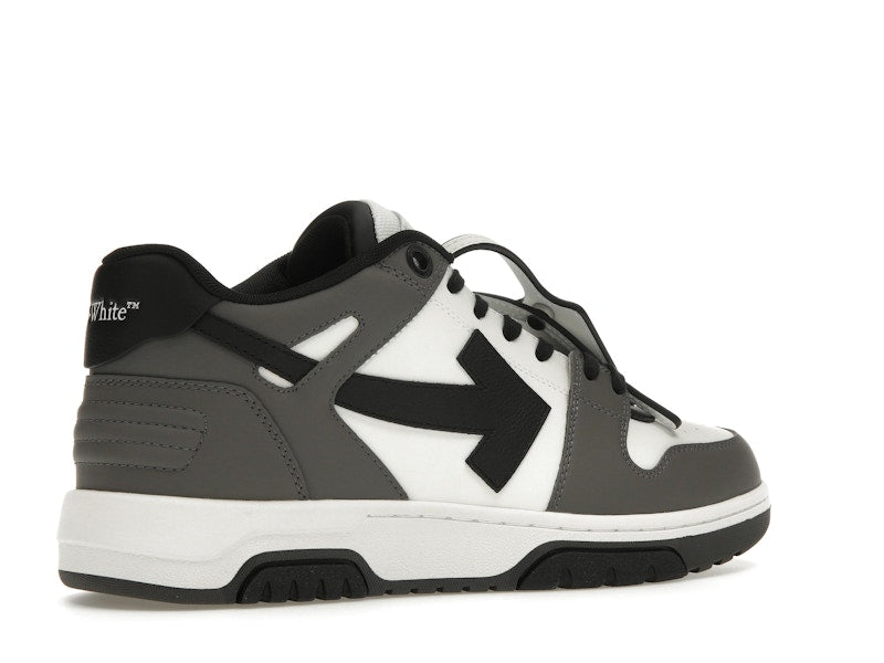 OFF-WHITE Out Of Office OOO Low Tops Dark Gray Black