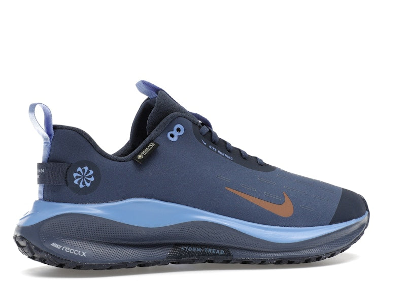 Nike React Infinity Run 4 Gore-Tex Thunder Blue Diffused Blue Royal Pulse Metallic Red Bronze (Women's)