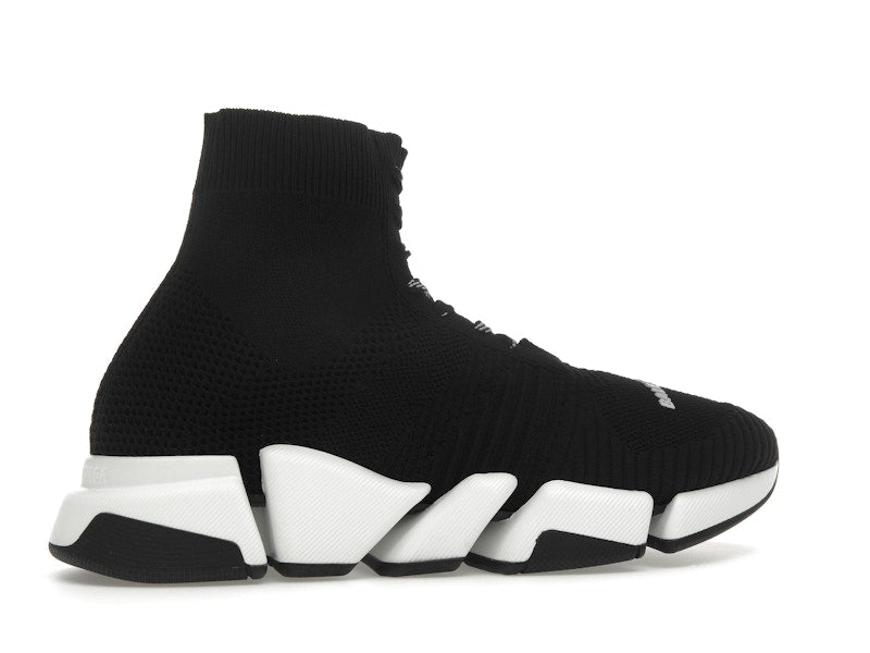 Balenciaga Speed 2.0 Lace Up Black White