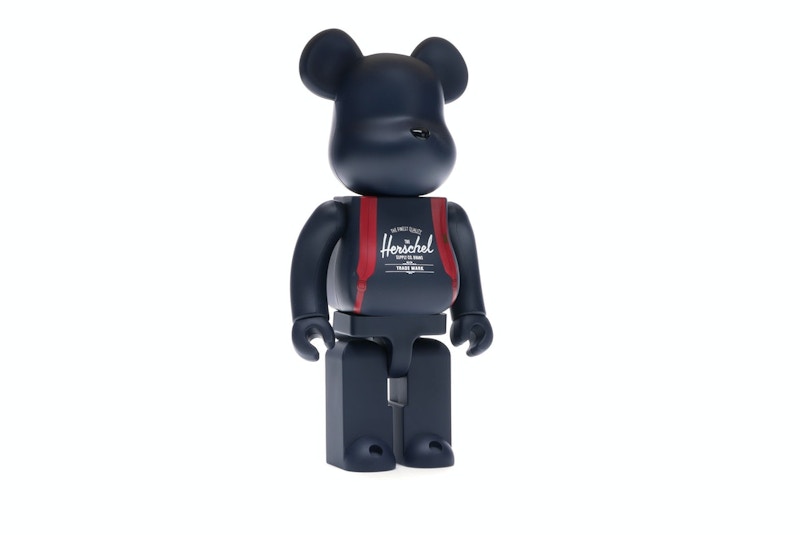 Bearbrick Medicom Herschel Peacoat 100% & 400% Set Navy