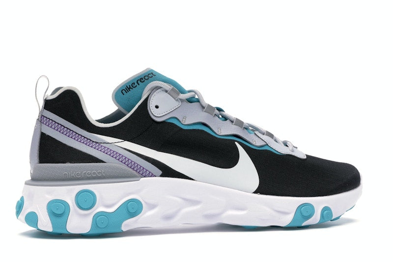 Nike React Element 55 Black Pure Platinum Teal Nebula
