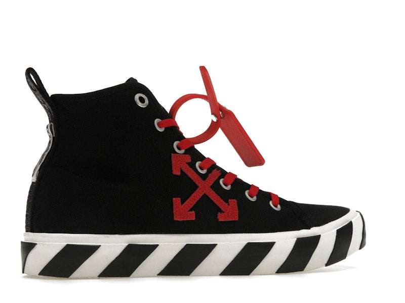 OFF-WHITE Vulcanized Hi Black Red Canvas