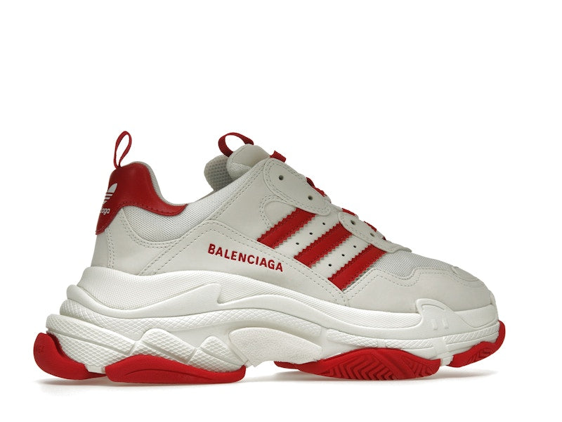 Balenciaga x adidas Triple S White Red