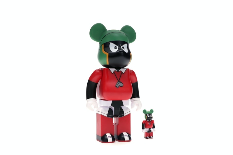 Bearbrick Marvin The Martian 100% & 400% Set Black/Red