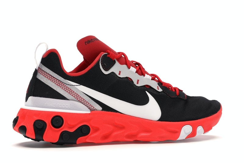 Nike React Element 55 Black White Red Orbit