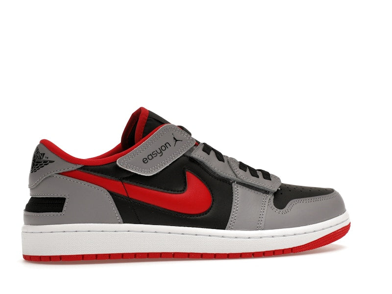 Jordan 1 Low Flyease Fire Red Cement Grey
