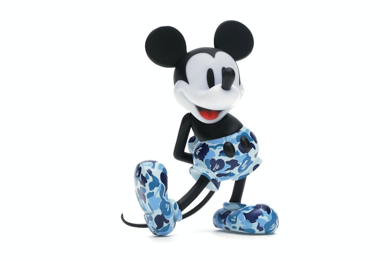 BAPE x Mickey Mouse 90th Anniversary Figure Blue Camo