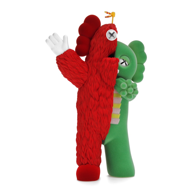 KAWS KACHAMUKKU Vinyl Figure Green/Red