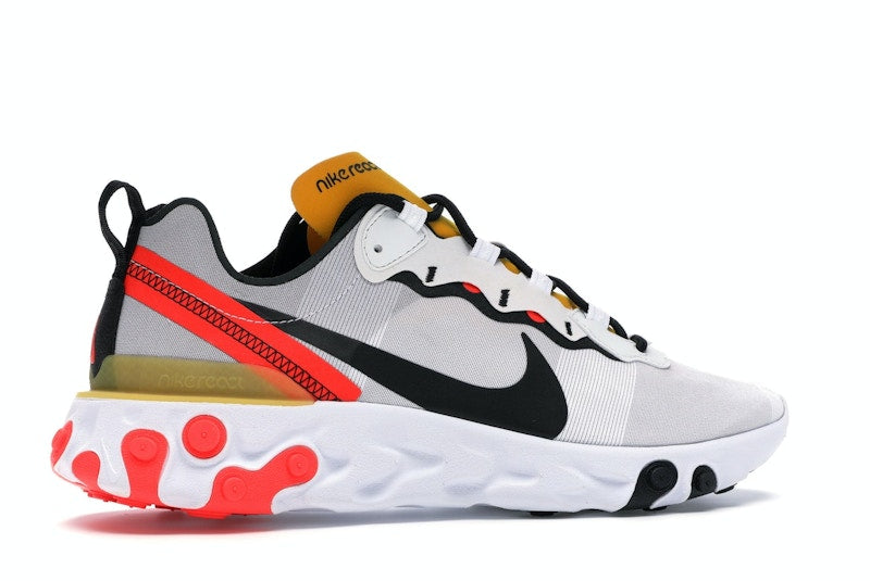 Nike React Element 55 White Black Crimson Gold