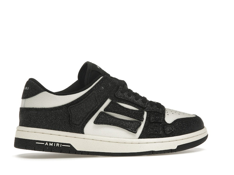 AMIRI Skel Top Low Shimmer Black White