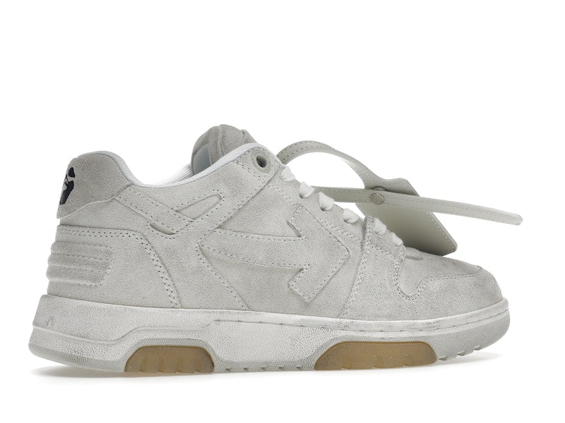 OFF-WHITE Out Of Office OOO Low Tops Vintage Suede Destressed White