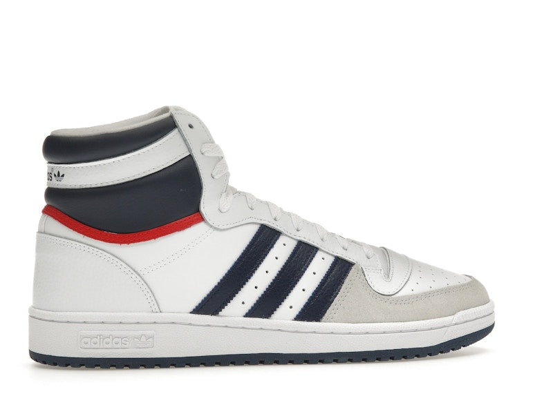 adidas Top Ten Hi White Navy Red