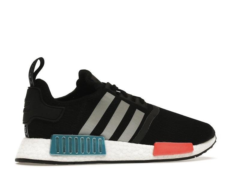 adidas NMD R1 Black Silver Solar Red