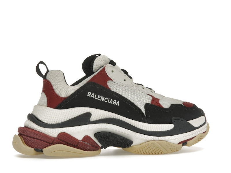 Balenciaga Triple S White Black Crimson