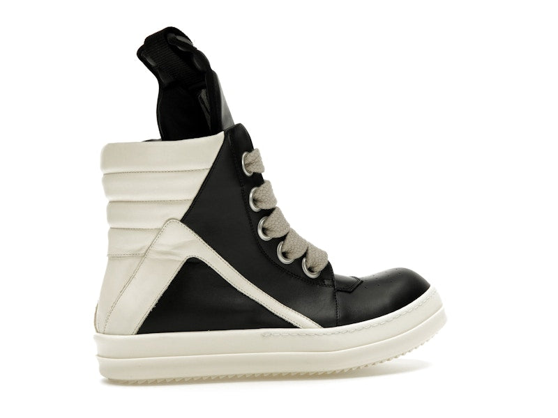 Rick Owens GeoBasket Oversized Eylet Black Milk