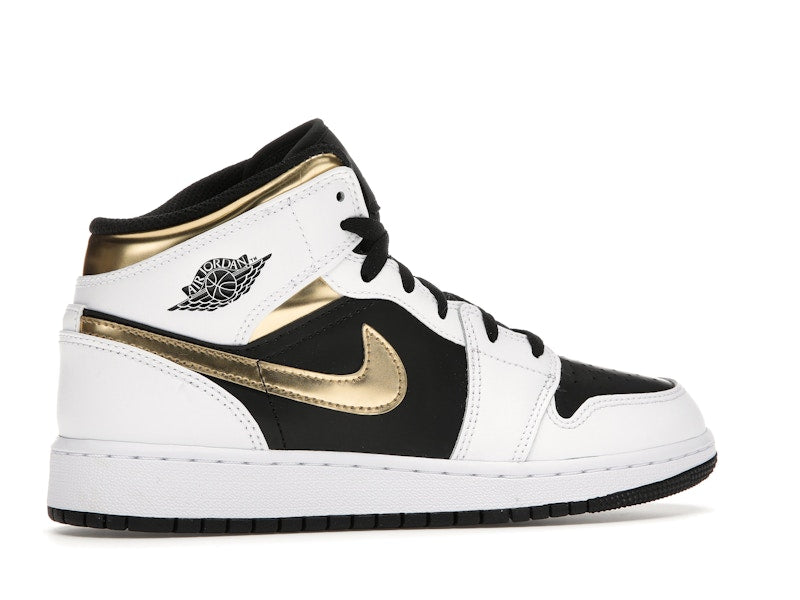 Jordan 1 Mid White Gold Black (GS)