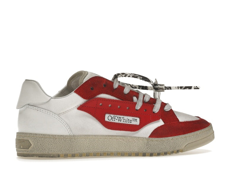 OFF-WHITE Vulcanized 5.0 Low Top White Red