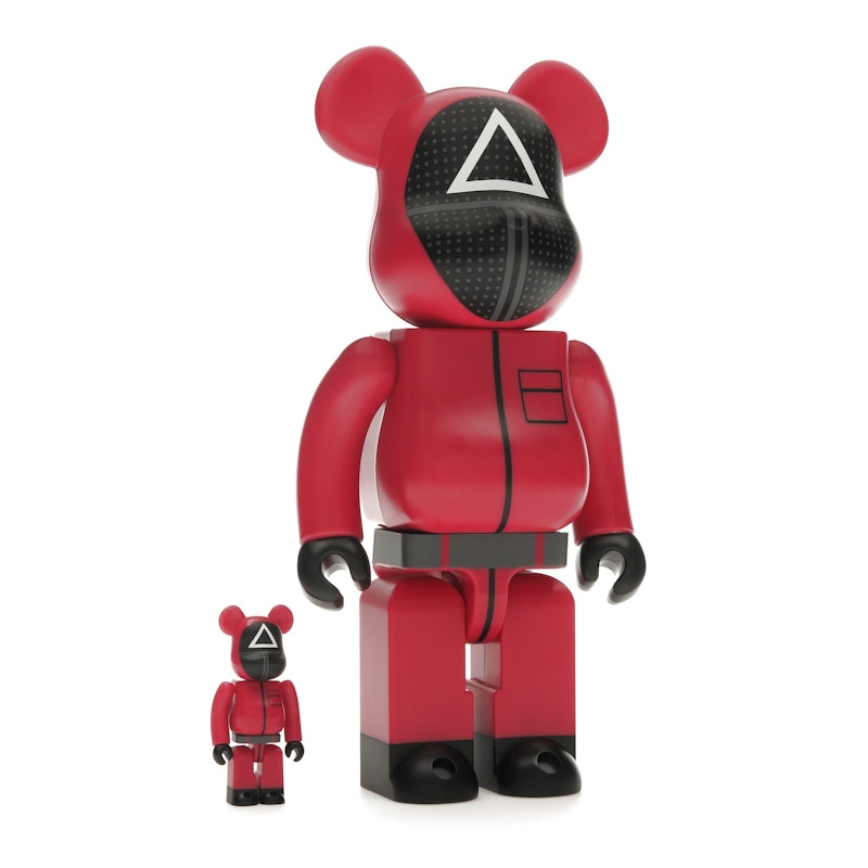 Bearbrick x Squid Game Guard (Triangle) 100% & 400% Set
