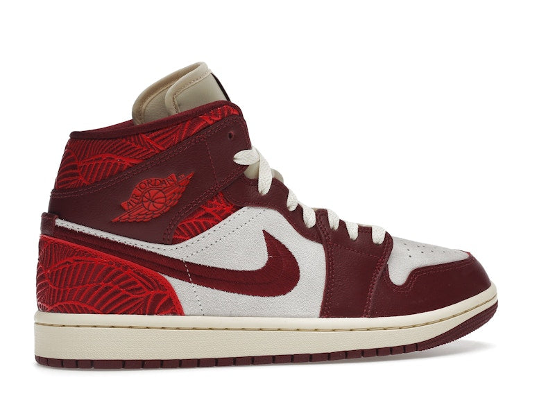 Jordan 1 Mid SE Tiki Leaf Team Red (Women's)