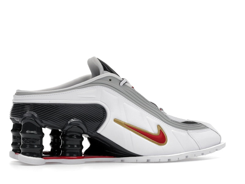 Nike Shox MR4 Mule Martine Rose Metallic Platinum Varsity Red (Women's)