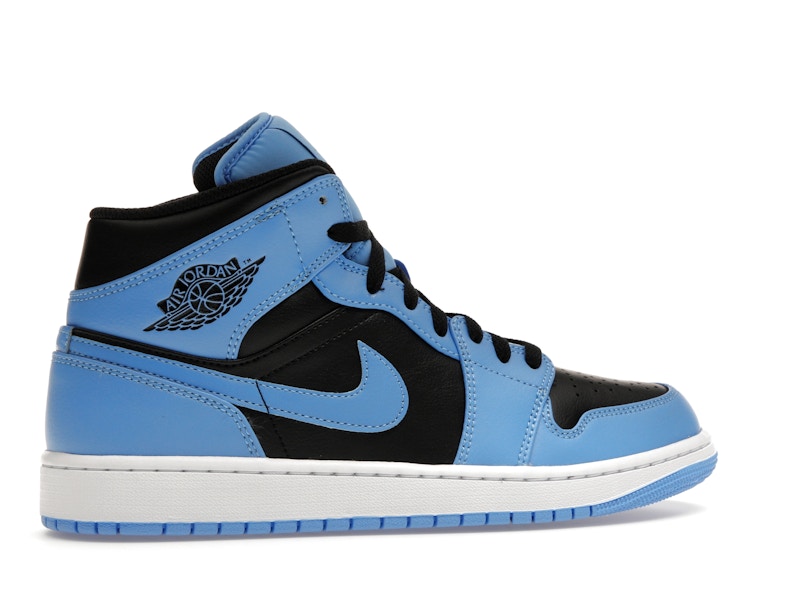 Jordan 1 Mid University Blue Black