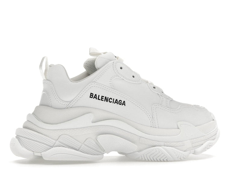Balenciaga Triple S Synthetic Leather Triple White (Women's)