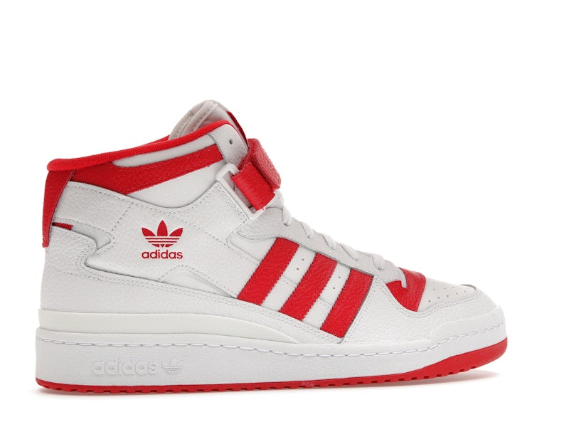 adidas Forum Mid Cloud White Vivid Red