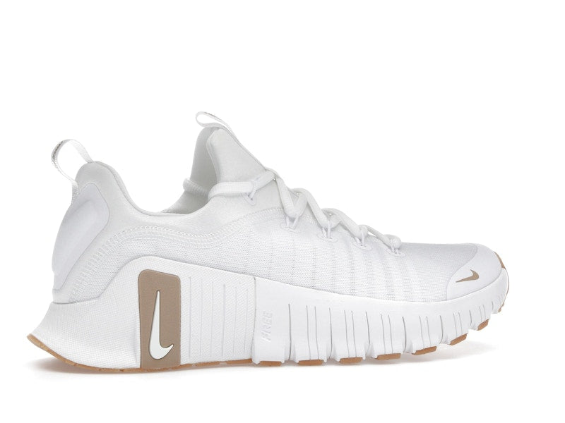 Nike Free Metcon 6 White Gum Light Brown Hemp