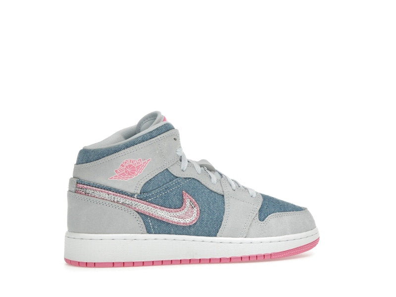 Jordan 1 Mid Denim Sequin (GS)
