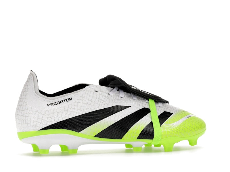 adidas Predator League Fold-Over Tongue FG/MG Cloud White Core Black Lucid Lemon