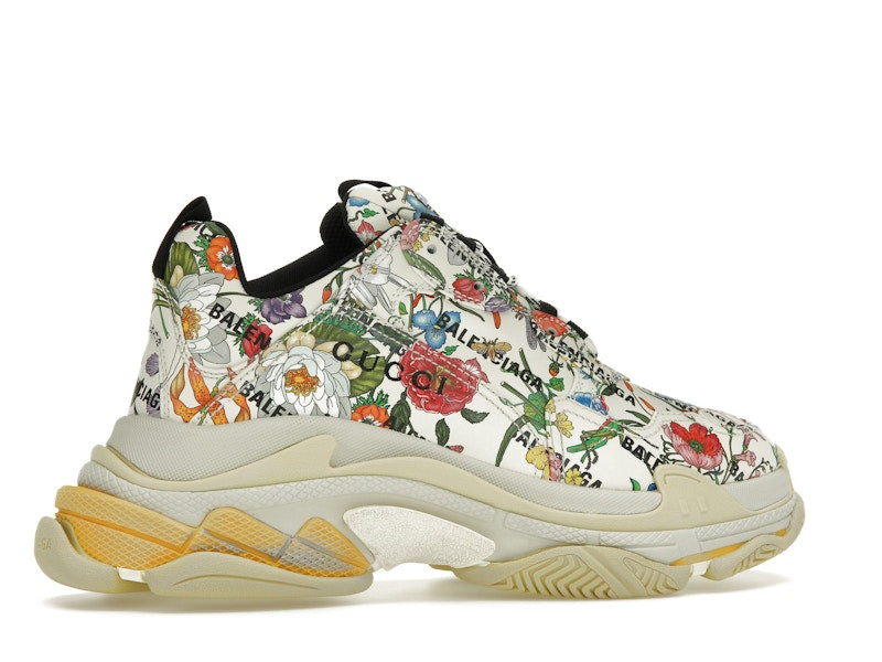 Gucci x Balenciaga The Hacker Project Triple S Flora Print