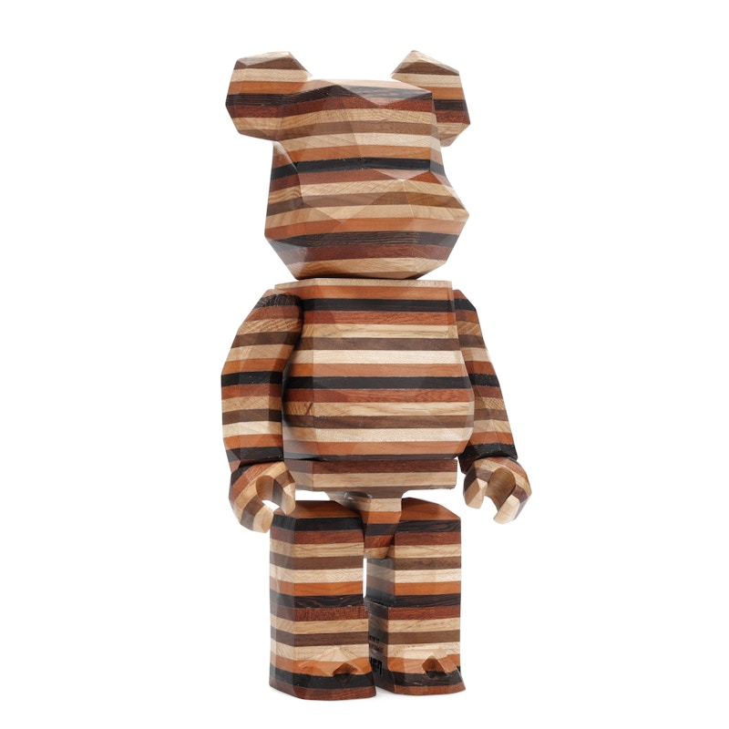 Bearbrick Karimoku Fragment Polygon-Horizon 400% Wood