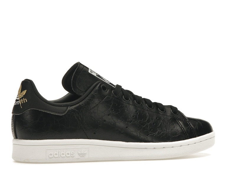 adidas Stan Smith Cracked Leather Black Gold (Women's)