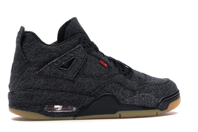 Jordan 4 Retro Levi's Black (GS) (Blank Tag)