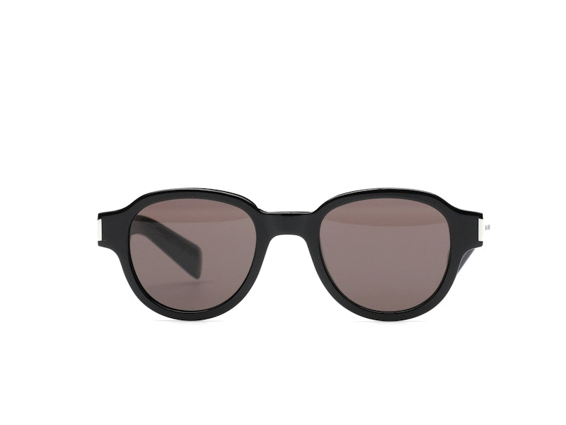 Saint Laurent Round-Frame Acetate Sunglasses Black/Black/Black (SL546-30013743-001)