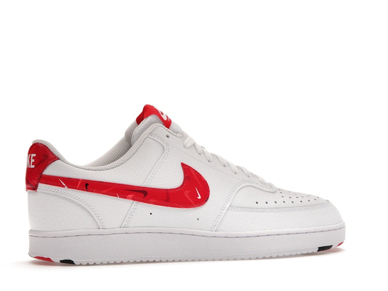 Nike Court Vision Low Swoosh Print Red