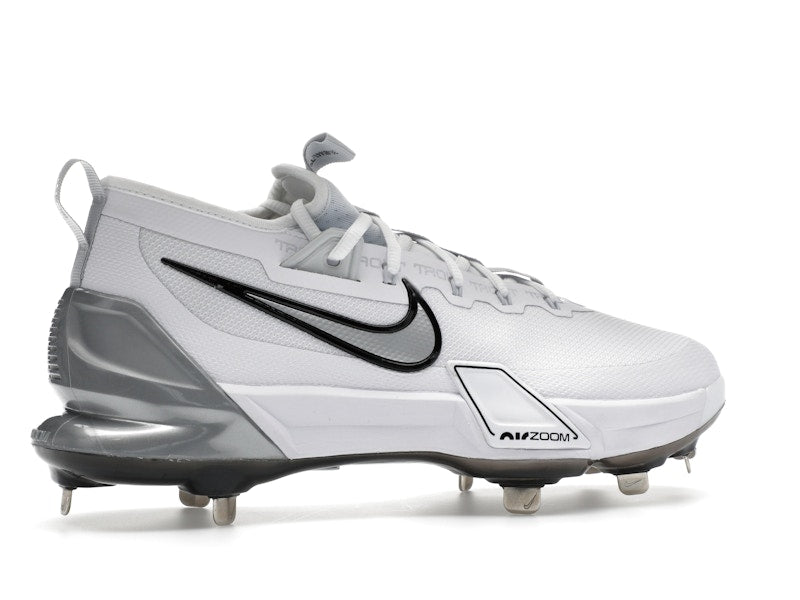Nike Force Zoom Trout 9 Elite White Black Pure Platinum Metallic Silver