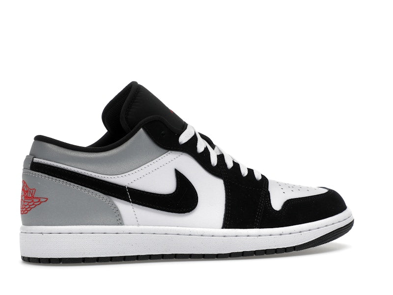 Jordan 1 Low SE White Fire Red Black Matte Silver