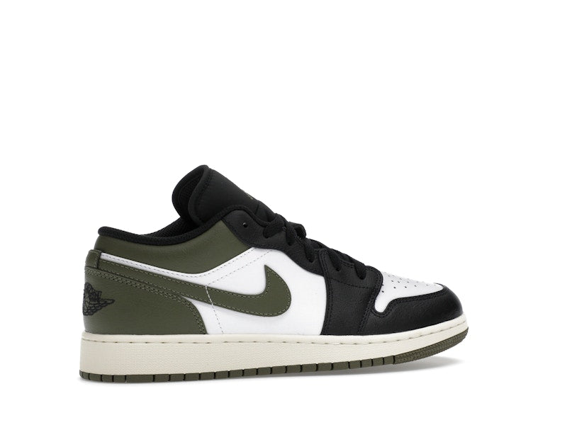 Jordan 1 Low Black Toe Medium Olive (GS)