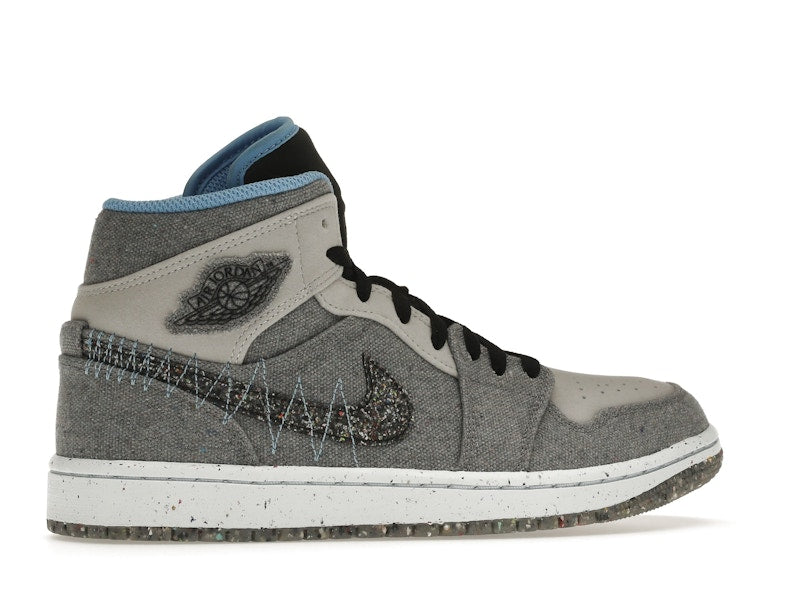 Jordan 1 Mid Crater Grey University Blue
