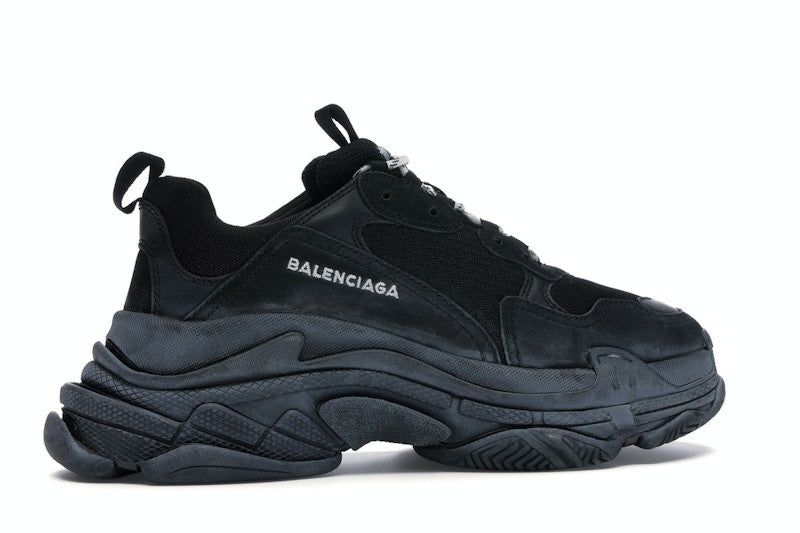 Balenciaga Triple S Triple Black (2018 Reissue) (Pre-Distressed)