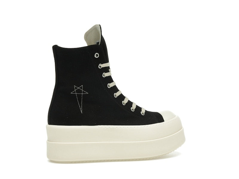 Rick Owens Hollywood DRKSHDW Double Bumper High Black Pearl Milk (Women's)