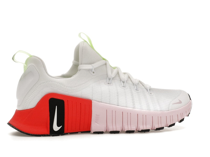 Nike Free Metcon 6 White Barely Volt Bright Crimson Pink Foam (Women's)